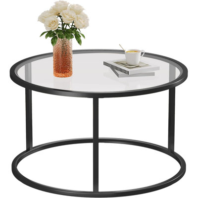 Small Glass Coffee Table Round
