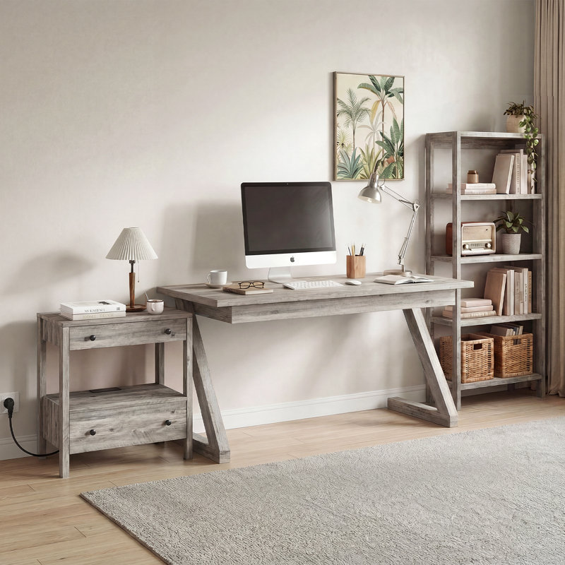 Table de chevet Rae, Greige