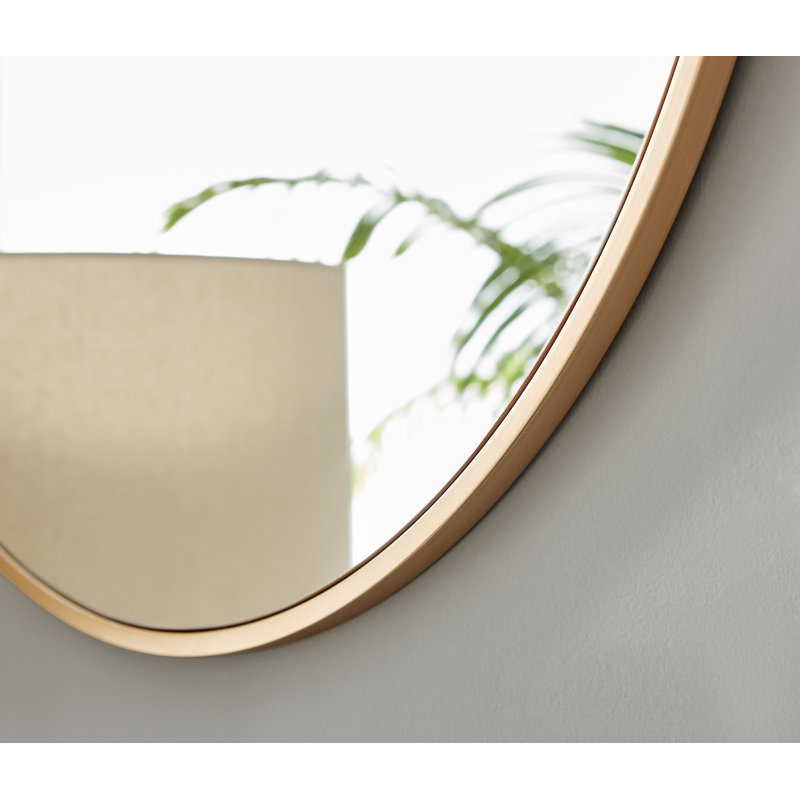 Miroir mural Alcantera, Cuivre, 35,8 po x 35,8 po
