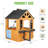 Antigone Cedar Backyard Playhouse With Toy Kitchen-115459783