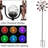 74'' Metal Kinetic Tulip Windmill, Weather Resistant Flower Wind Spinner With Solar LED Light