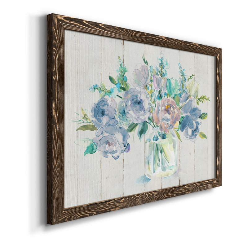 Sweet Summer - Toile encadrée de qualité supérieure - prête à être accrochée, Noyer, H 17 po x l 20 po x P 1 po