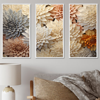 Minimalisme, maman, peinture en beige, ensemble d'art mural «Mums»