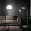 Ioanna Chrome Arched Floor Lamp