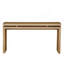 Console de style campagnard 60 po brun antique - Table d'entrée en bois rétro avec suspension à deux planches, bois et panneau de fibres à densité moyenne, table de salon-975526080
