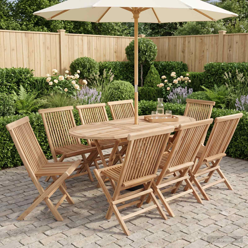 Patio Dining Set with, 8