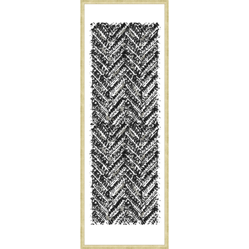 Zig In Black And Gold Painting by Studio NYC Design