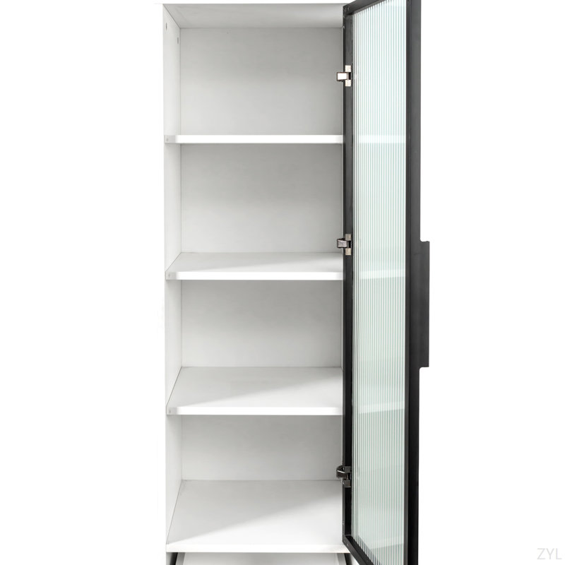 Élégante armoire de rangement blanche moderne et spacieuse pour toute pièce