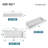 40 in. Wall-Mount or Countertop Bathroom Hidden Drain Sink with Single Faucet Holes-67799511