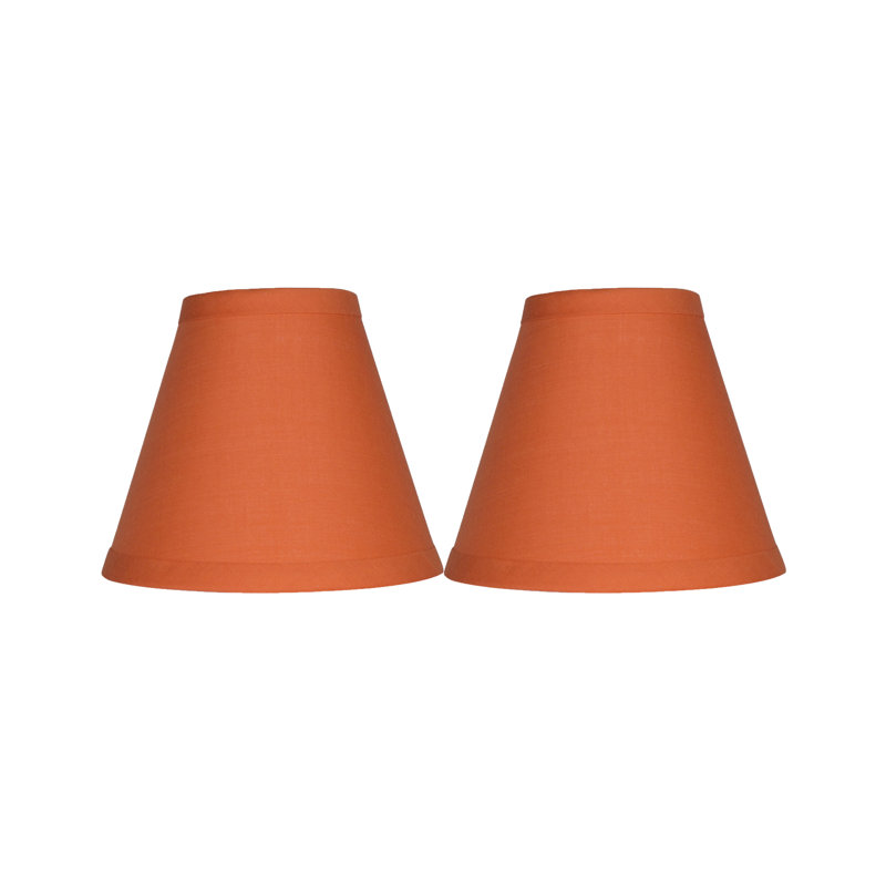 5'' H Cotton Empire Lamp Shade, Orange