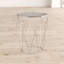 Aiden Glass Top Frame End Table