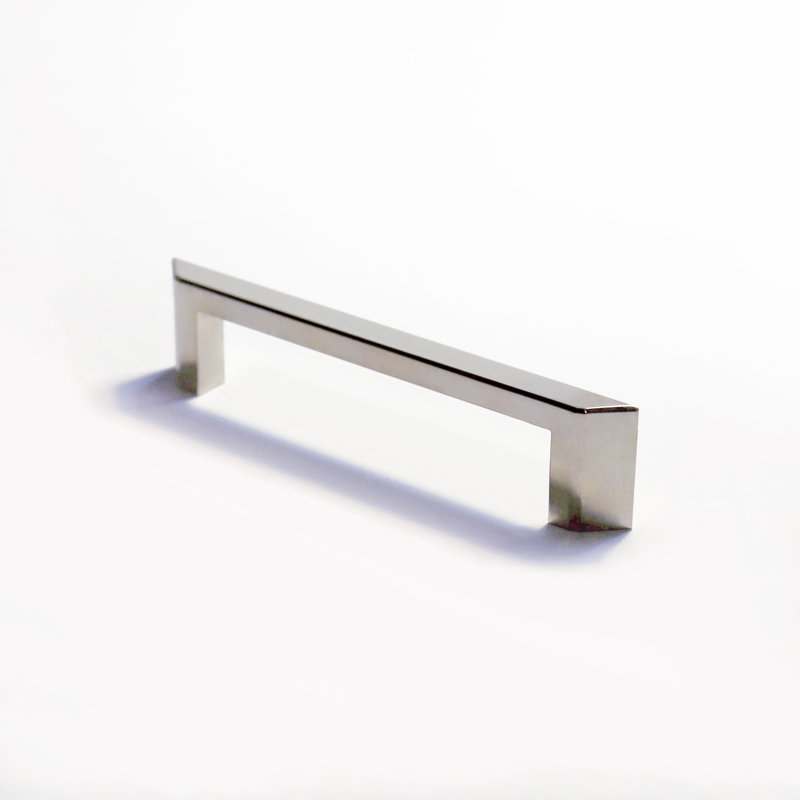 Pyramid Bar / Handle Pull, Solid Brass/Polished Nickel Pated