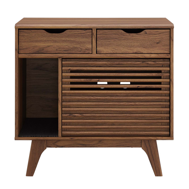 Render Wood Litter Box Enclosure, Walnut
