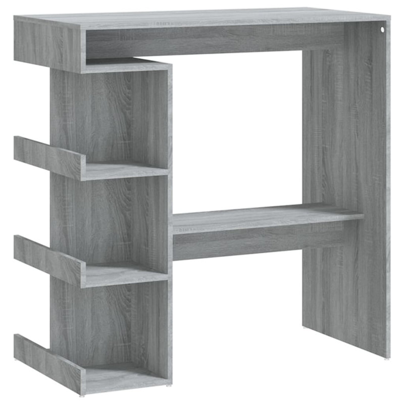 Table de salle à manger à hauteur de comptoir 39,4 po Dabu, Chêne brun