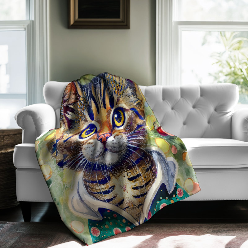 Colorful Christmas Catnip - 1 Piece Premium Sherpa Blanket, L 50 po x L 60 po