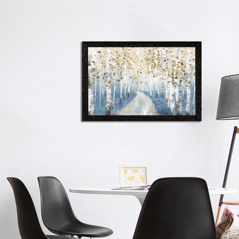 New Path I by Allison Pearce - Print on Canvas, 101.6 cm H x 66.04 cm W, Black Framed