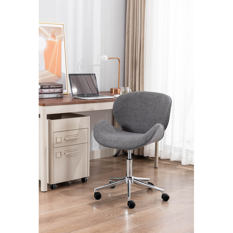 Chaise de travail Akimasa, gris, Tissu