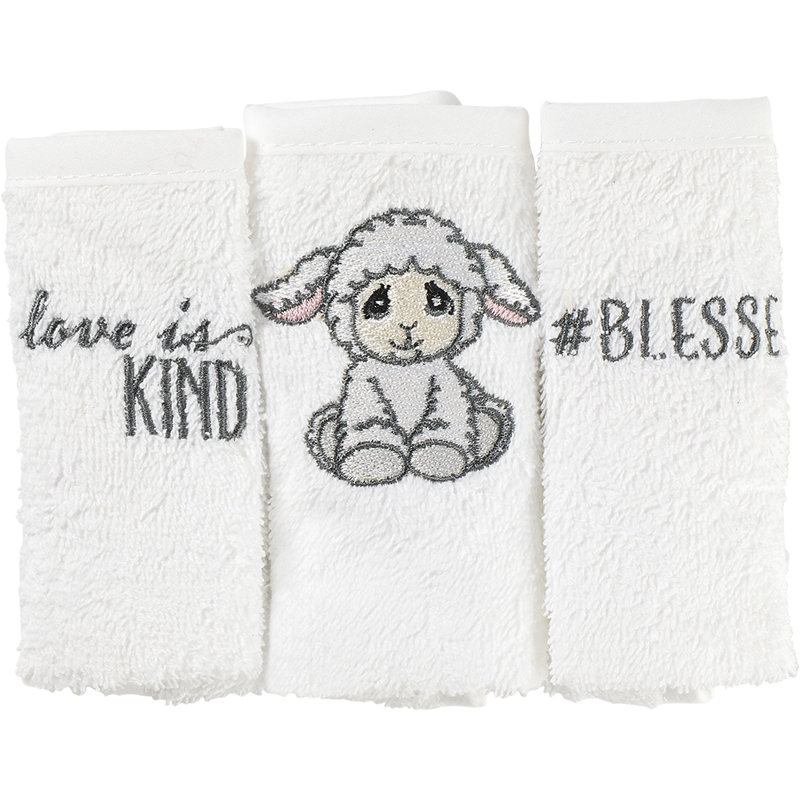Ensemble de serviettes de toilette en coton 3 pièces 100% Lamb