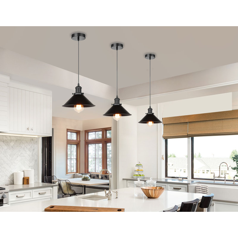 Cristobal 3 - Light Black Single Pendant, No