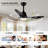42" Smart Ceiling Fan With Lights Remote