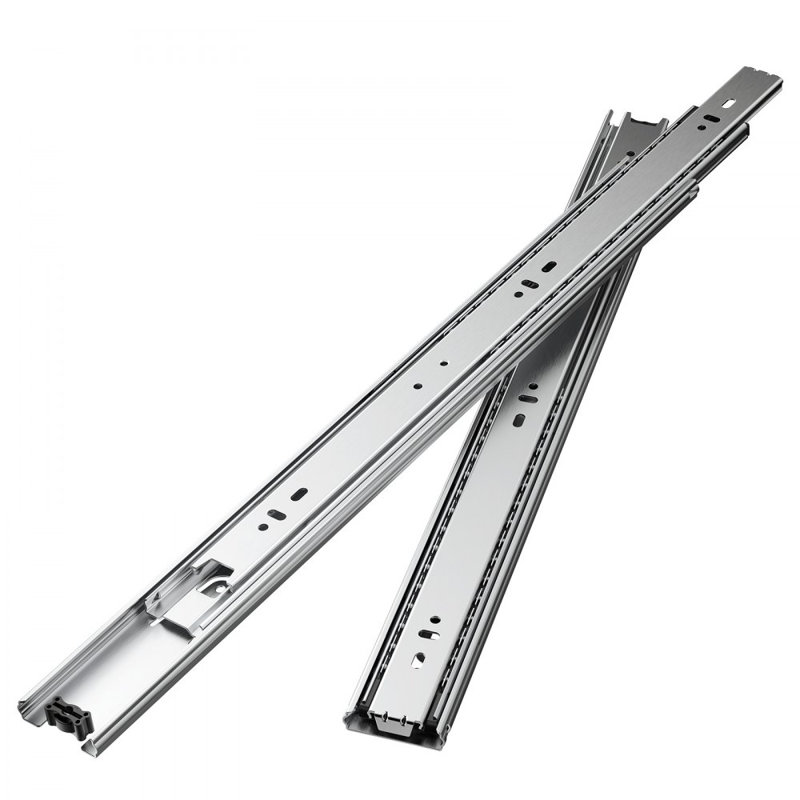 Glaciers de tiroir, 45,7 cm (18 po), 10 paires, à extension complète, à roulement à billes, capacité de charge de 45 kg (100 lb), glissières latérales robustes pour tiroirs de commode, glissières de tiroir pour le remplacement de tiroirs de cuisine à faire soi-même