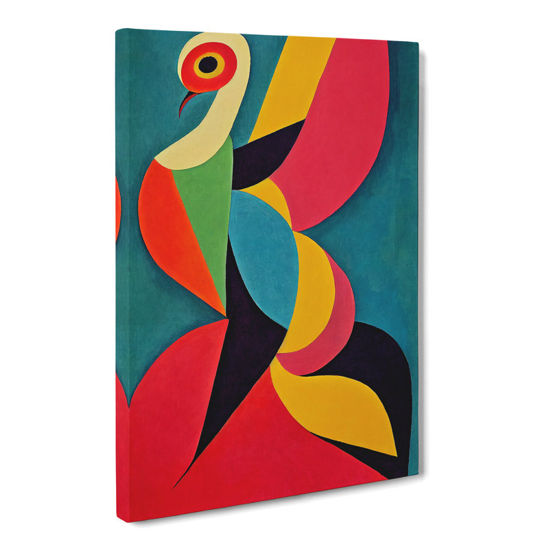 Stadtfeld Phoenix Bird Abstract - Wrapped Canvas, 76cm H x 50cm W x 3cm D