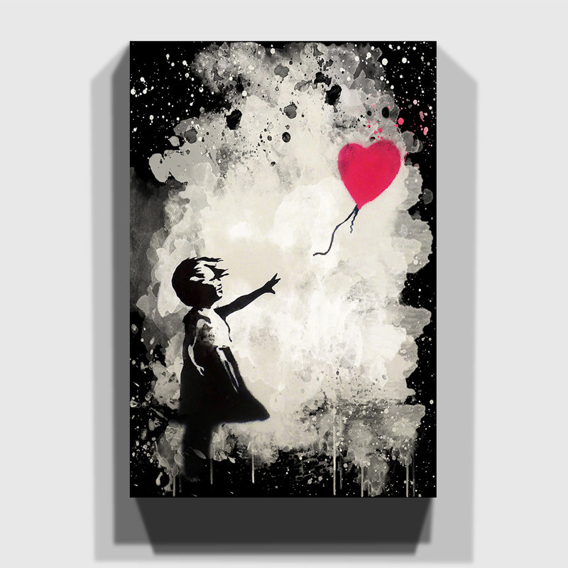 Banksy - Wrapped Canvas Print, 60cm H x 40cm W