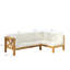 Canapé modulaire d'extérieur en forme de L de 58,25 po avec coussins Suvada-752409055-741829117-752409040