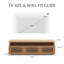 Console multimédia à lattes Selene avec éclairage DEL, aucun assemblage requis-768565720-755685437