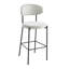 Upholstered Counter Stool with Metal Frame-294689689