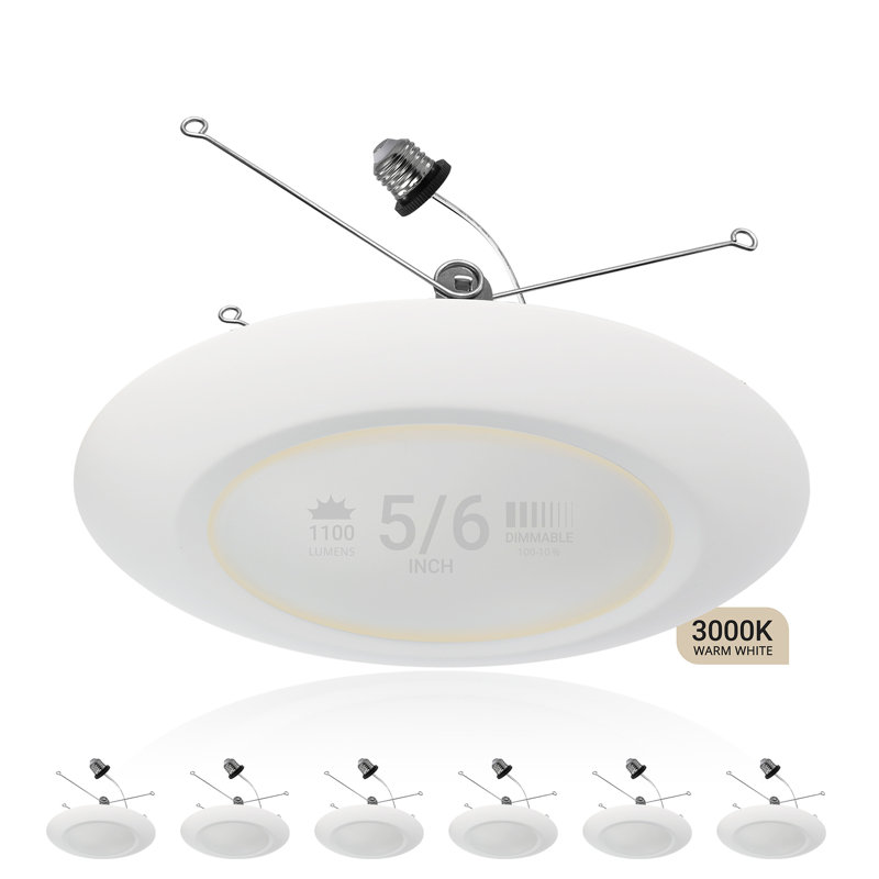 6'' Ultra Slim New Construction LED Canless Recessed Lighting Kit