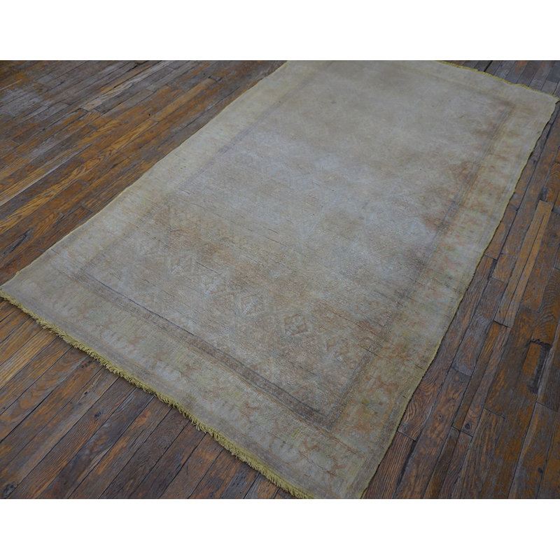 Tapis Agra en coton indien clair délavé clair