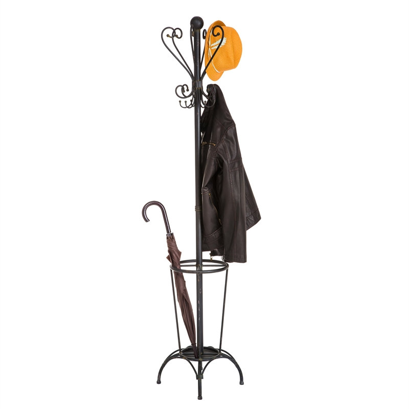 Columbine Valley Iron Freestanding Coat Rack