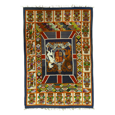 Peruvian Wool Geometric Area Rug