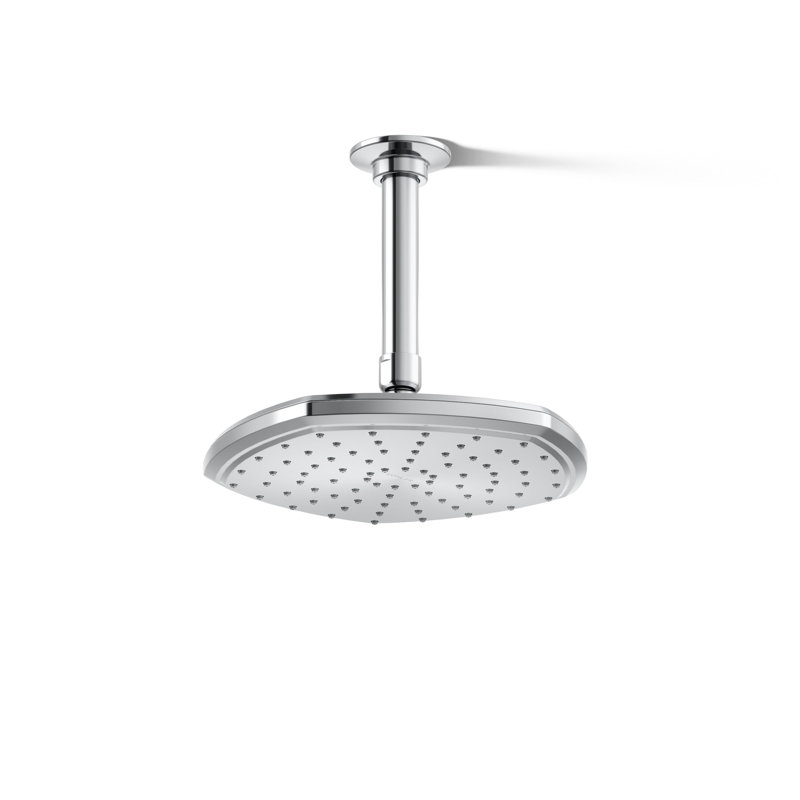 Occasion 8 In. Single-Function Rainhead, Polished Chrome, 1.75 GPM