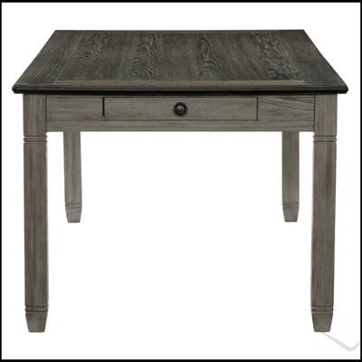 Casual Dining Two-Tone Finish Wooden Table with 6 Drawers for Modern and Organized Dining Experience