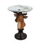 Table d'appoint avec tête de cerf et table d'appoint