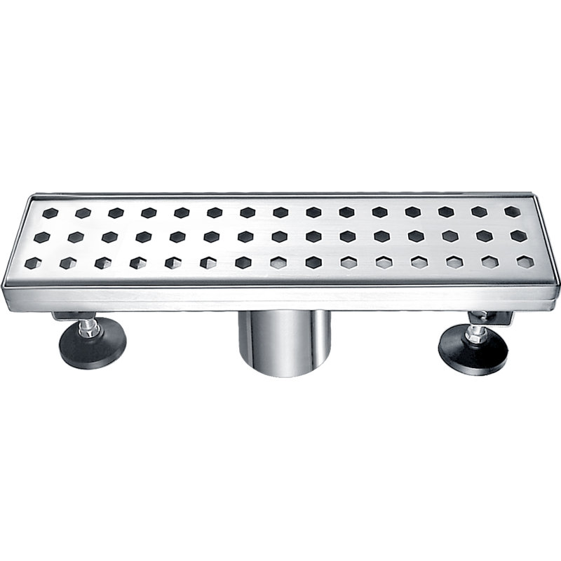 Thames River Series 12 Inch Long Stainless Steel Linear Floor Shower Drain