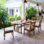 Ensemble repas extensible pour 6 personnes en teck avec coussins Summerton