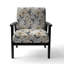 Fauteuil d'appoint rembourré blanc Ethereal