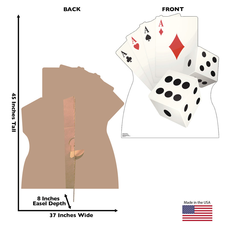 Vegas 45 in. Holiday & Occasion Cardboard Standup