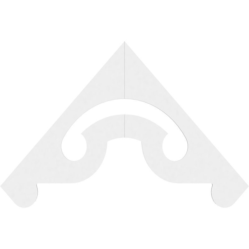 Pignon en PVC de qualité architecturale Northwest, H 42 po x l 72 po x P 1 po, 14 / 12