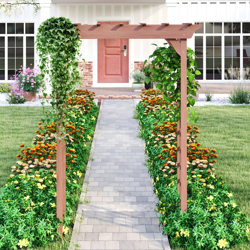 Arche de mariage en bois - Treillis d'escalade et pergola de Noël pour la cour de jardin | Bois massif FSC