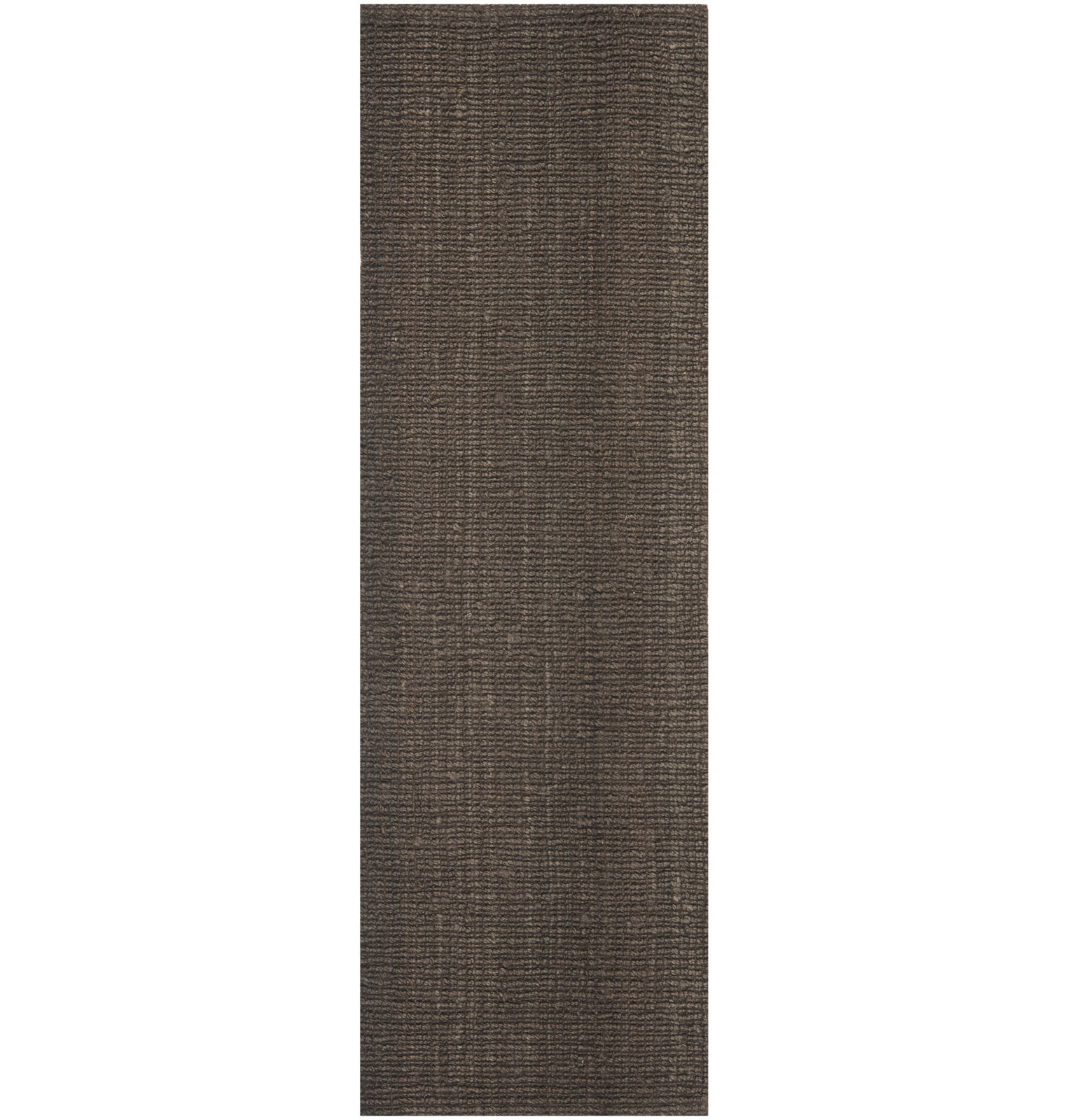 Barkley Brown Hand-Woven Jute Rug, Runner 2'6" X 14'