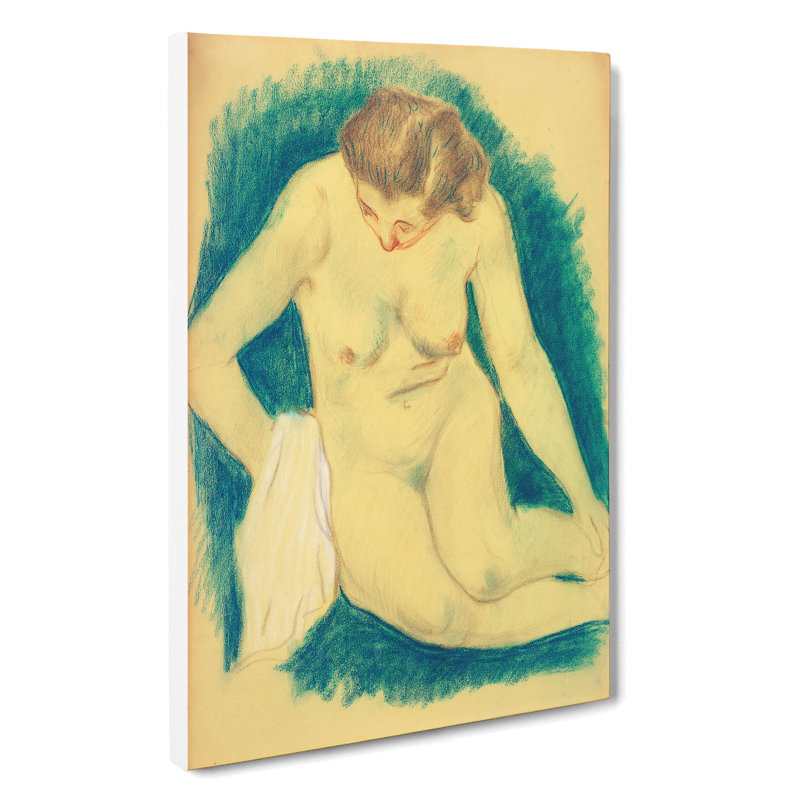 Seated Nude by Paul Gauguin - Wrapped Canvas Painting, 76cm H x 50cm W x 3cm D