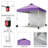 10x10 Pop Up Canopy Tent with Removable Sidewall, Easy Up Instant Shelter with Vented Roof & Roller Bag for Camping, Beach, Picnic, Outdoor Events-126780779