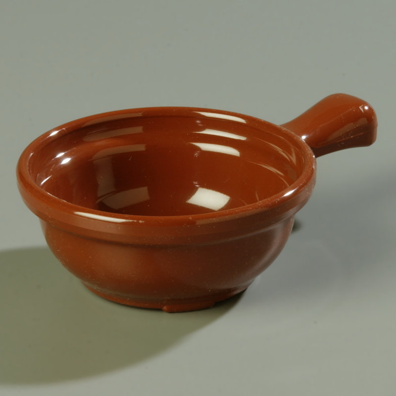 8 Oz. Handled Soup Bowl, Brown
