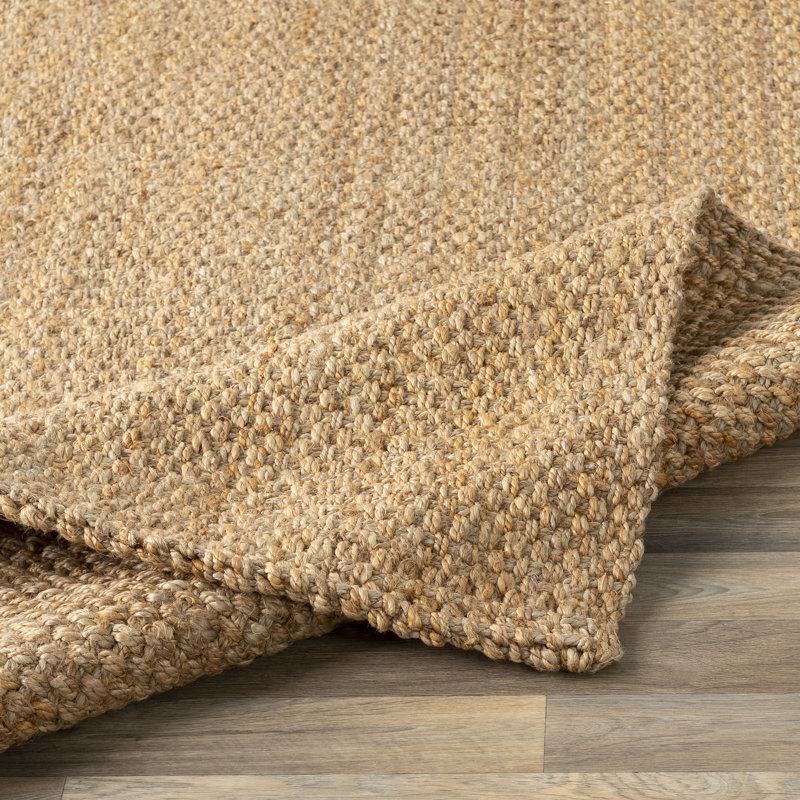 Tapis en jute tissé à plat à la main Ardee, Rectangle 12 pi x 15 pi
