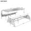Aménagement extérieur: se transforme facilement en 4 sièges et une table, et fer Meuble polyvalent: convertible en fer, coussin en mousse, instructions d'assemblage simples, beige-1053777732