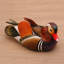 Mandarin Duck Wood Sculpture